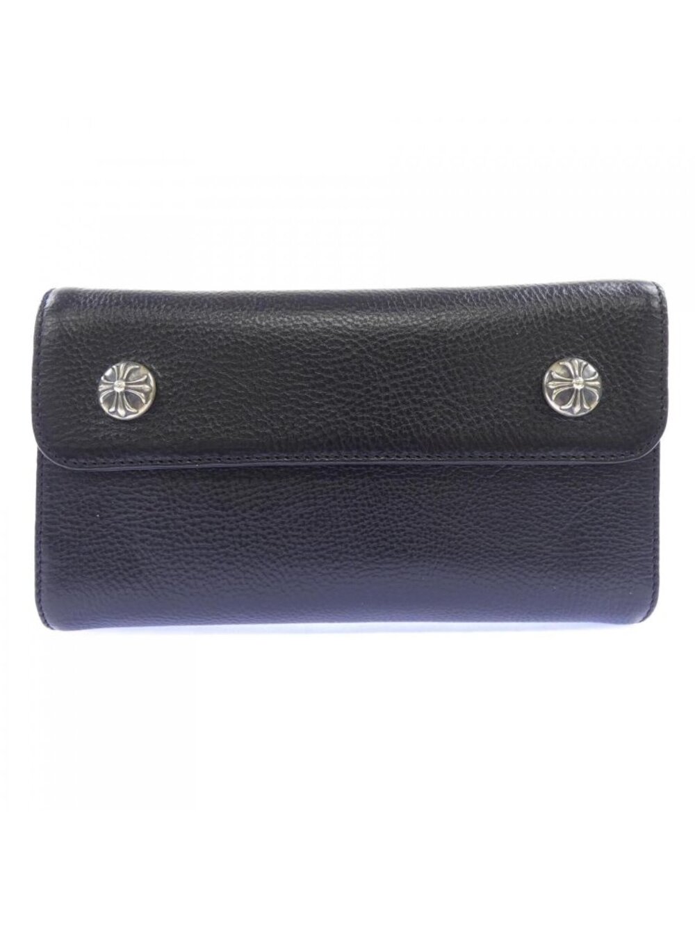 Chrome Hearts Wave Cross Btn Button 304 Wallet